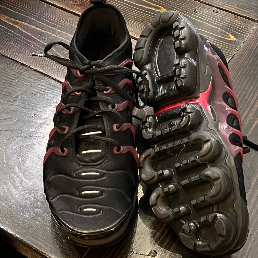Stylish Black and Red Sneakers